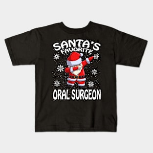 Santas Favorite Oral Surgeon Christmas Kids T-Shirt